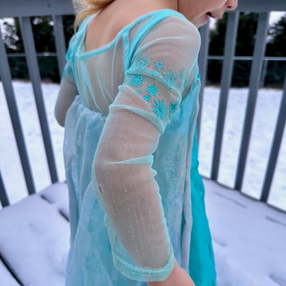 Disney | Frozen "Elsa" Winter Halloween Dress + Light Up Headband | Size 3 - Picture 2 of 16
